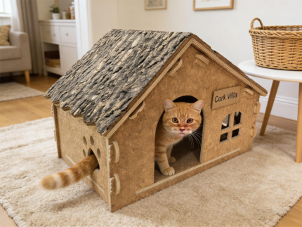 Corkovia Cork Single- layer Cat Villa